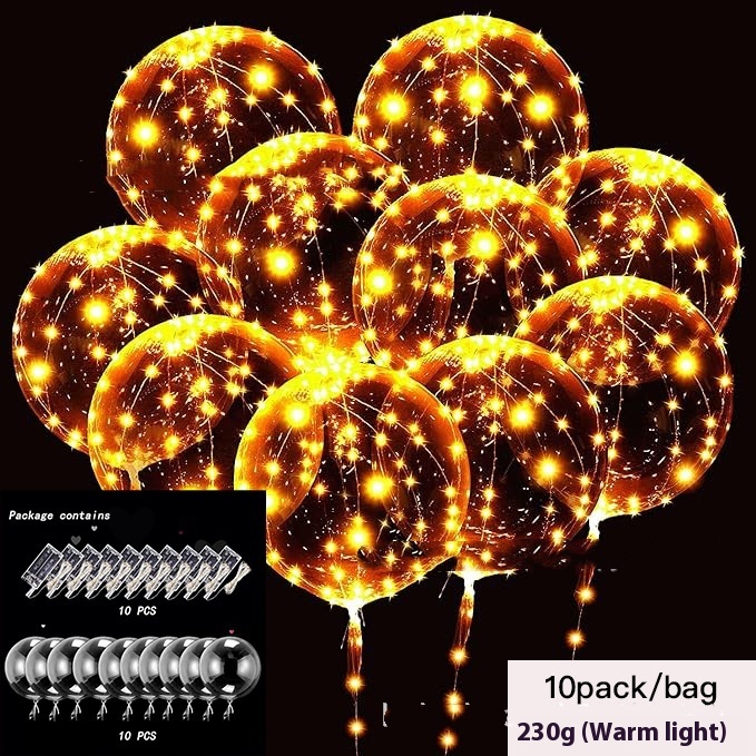Helium Floating Air Led Glowing Balloon Party Decoration Balloon - Image 2