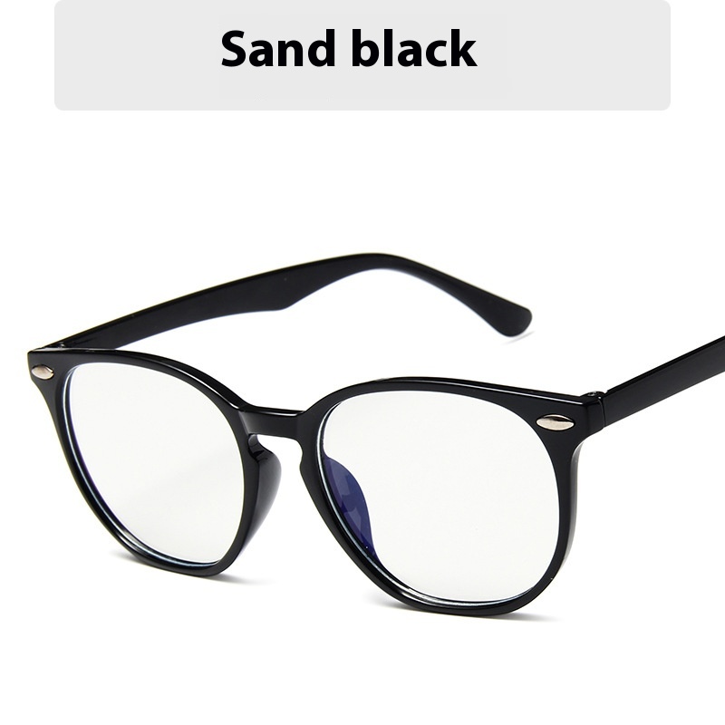 Round Mitin Artistic Glasses Frame Plus Blue Tape Colorful