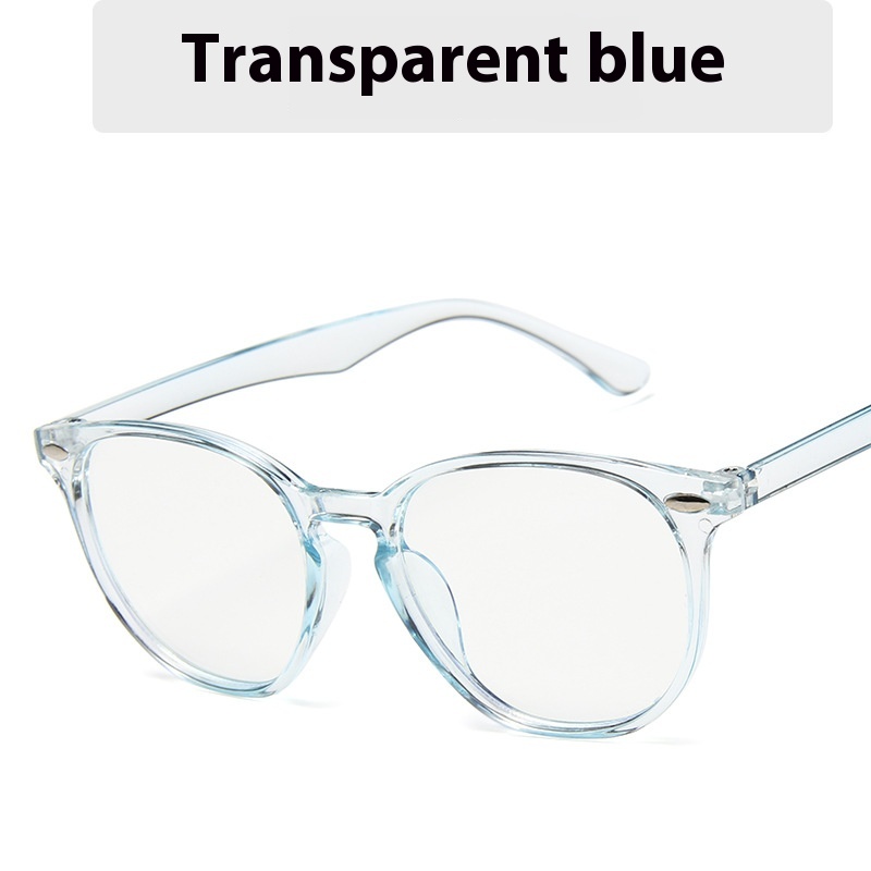 Round Mitin Artistic Glasses Frame Plus Blue Tape Colorful - Image 2
