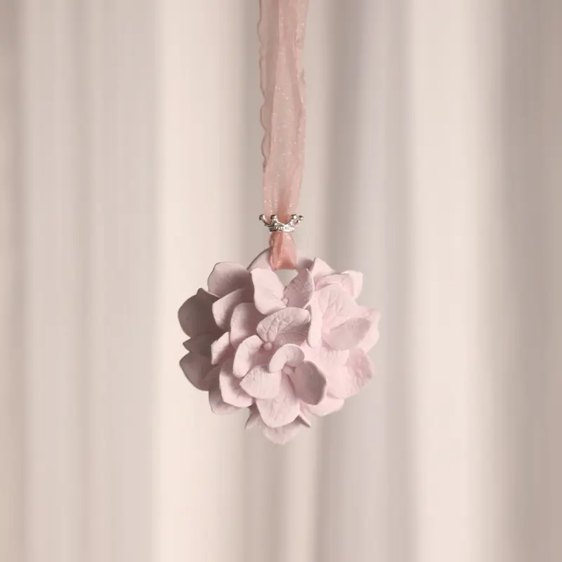 Hydrangea Fragrant Stone Pendant Auto Perfume
