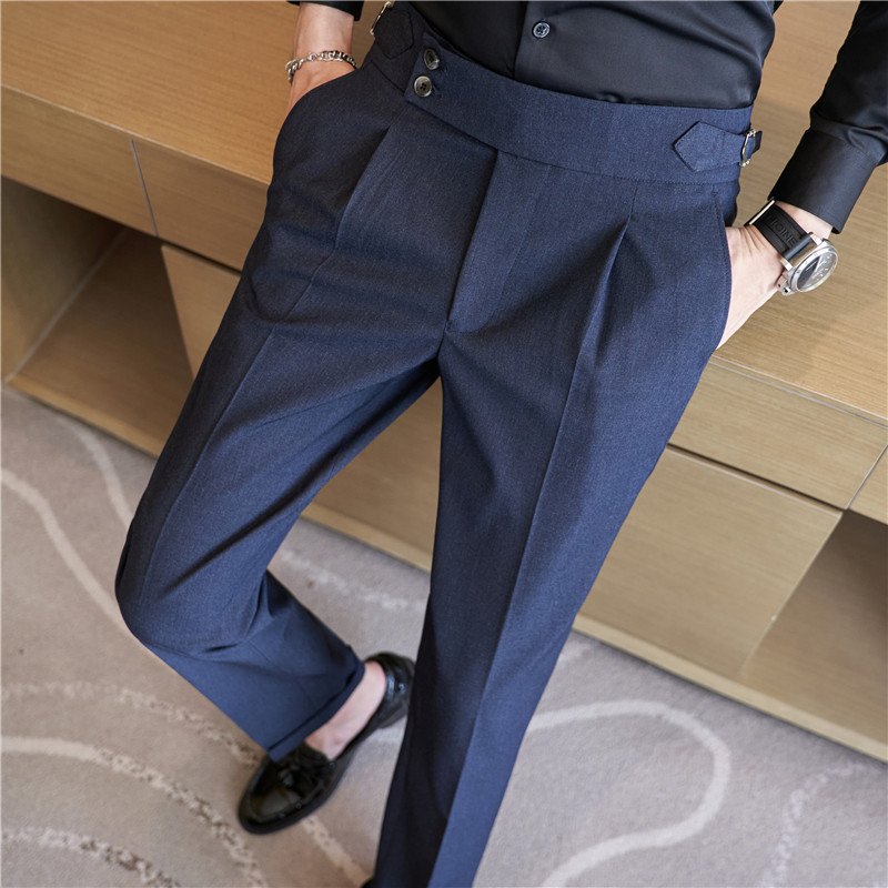 Men's Wear High-grade Straight-leg Trousers