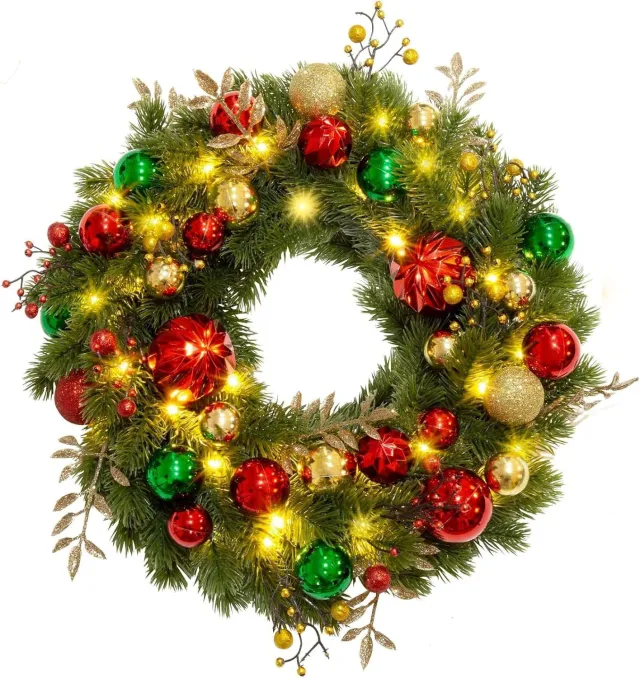 Ins Forest Christmas Wreath Decorations - Shop at LoveMi