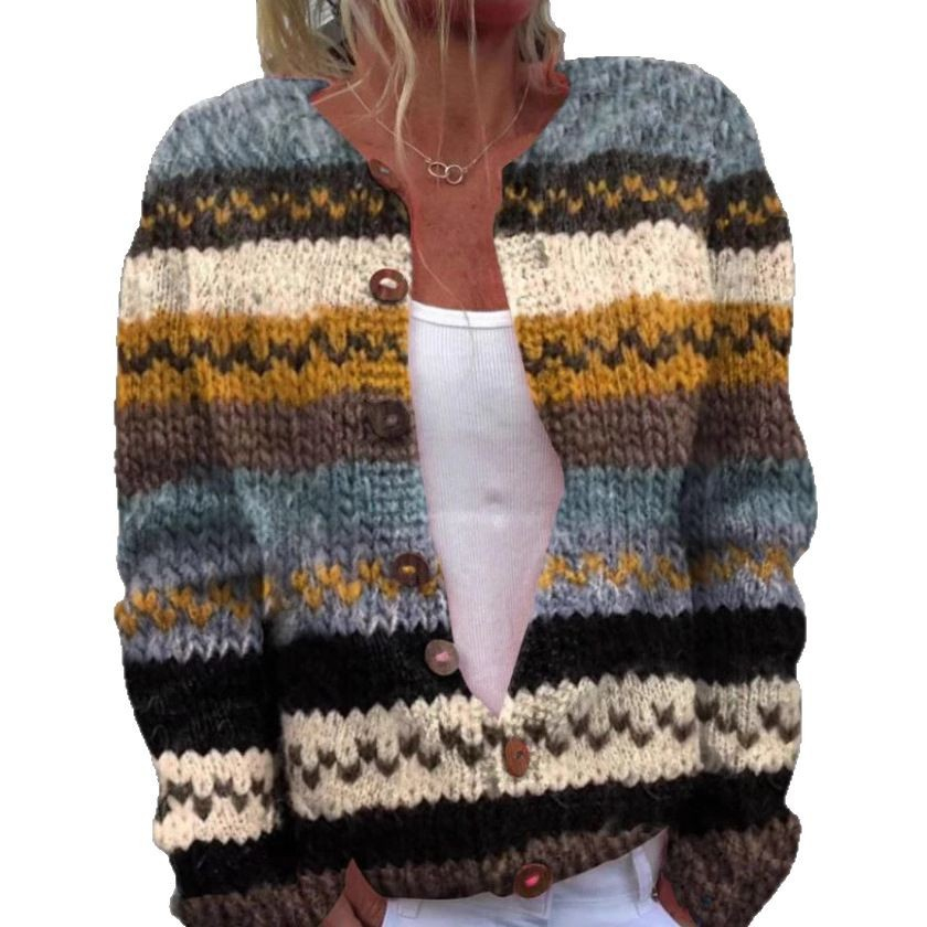 3D Digital Printing Cardigan Knitted Coat Women's Clothing Jlkswtsx1579 L - Shop at LoveMi