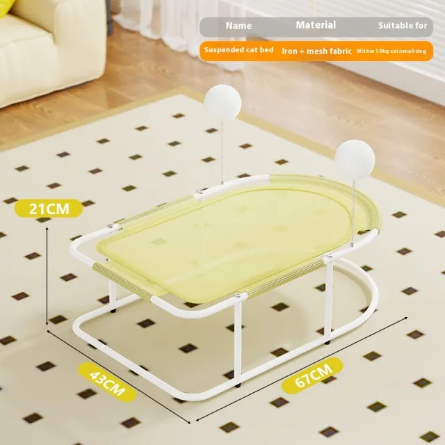 Large Breathable Cat Puppy Kennel Yellow - Shop at LoveMi