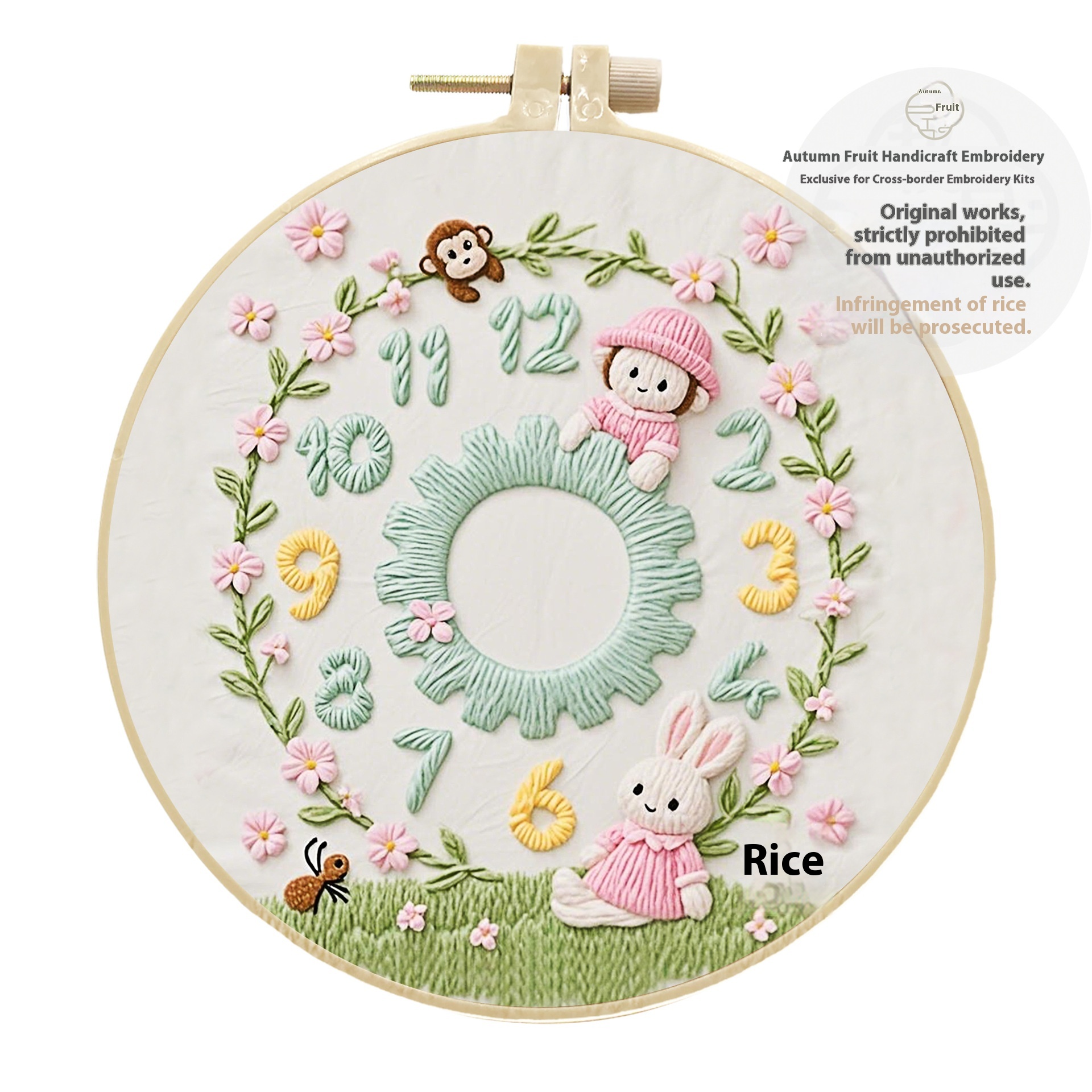 Clock Decoration Embroidery Diy Creative Simple Handmade Kit Material Package