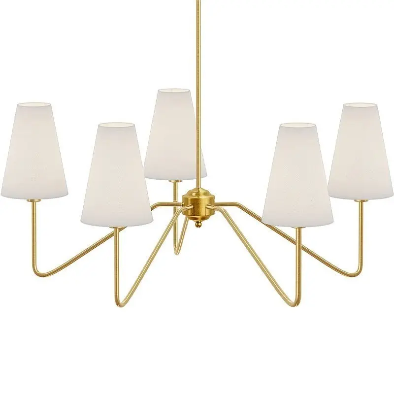 Industrial Style Living Room Retro Design Multi-head Chandelier
