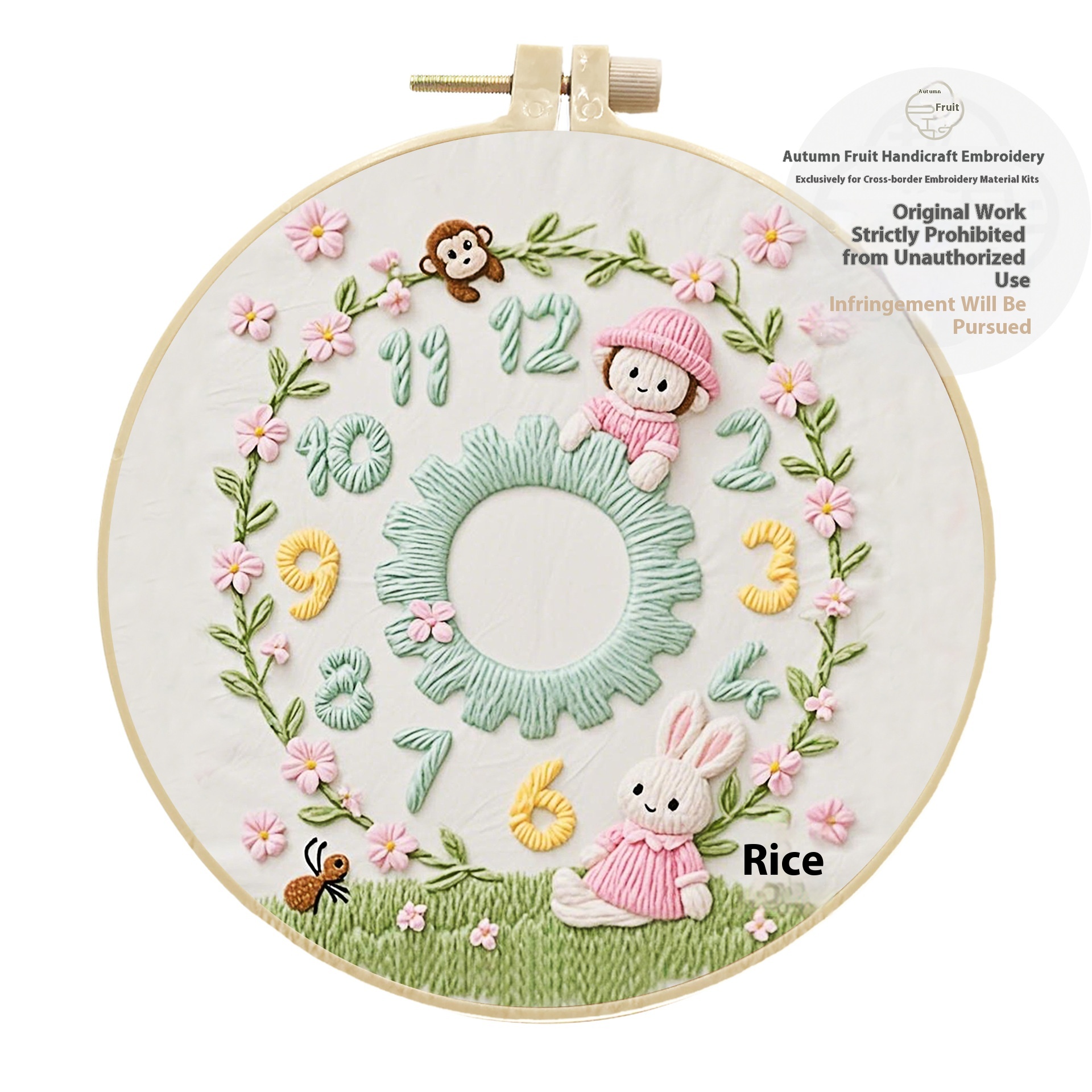 Clock Decoration Embroidery Diy Creative Simple Handmade Kit Material Package