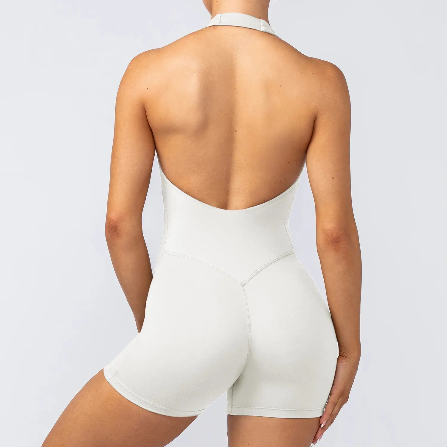 Fitness Running Sports Waist-shrinking Halter Jumpsuit