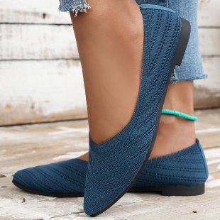Pointed Toe Low-cut Women's Breathable Flat Shoes