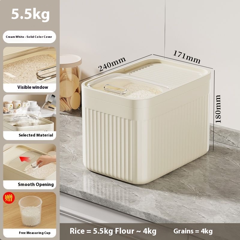 Moisture-proof Sealed Rice Pot Rice Grain Box Rice Bin Storage Box