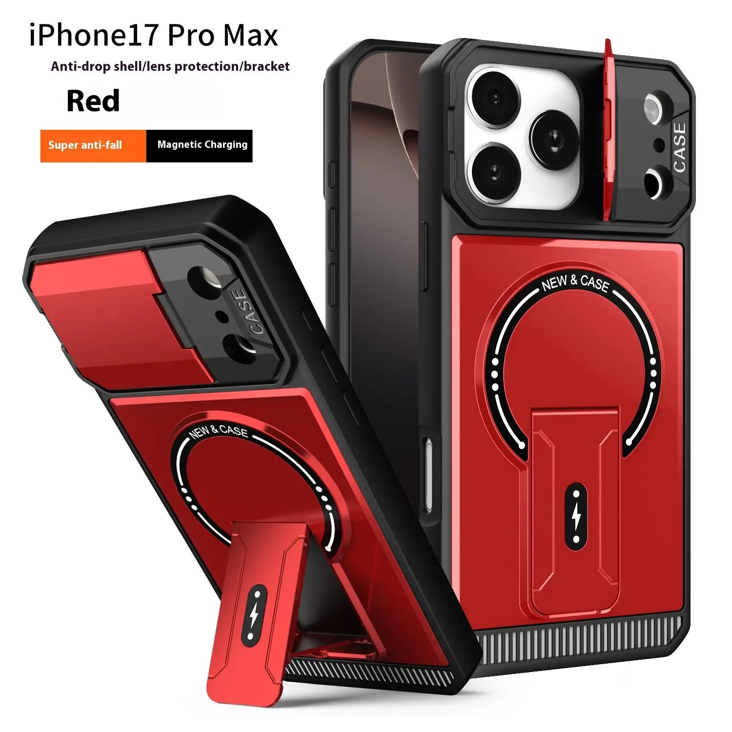 Mecha Bracket Magnetic Drop-resistant Phone Case