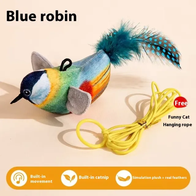 Cat Toy Cat Teaser Simulation Will Be Called Bird Toy Blue Robin - Shop at LoveMi