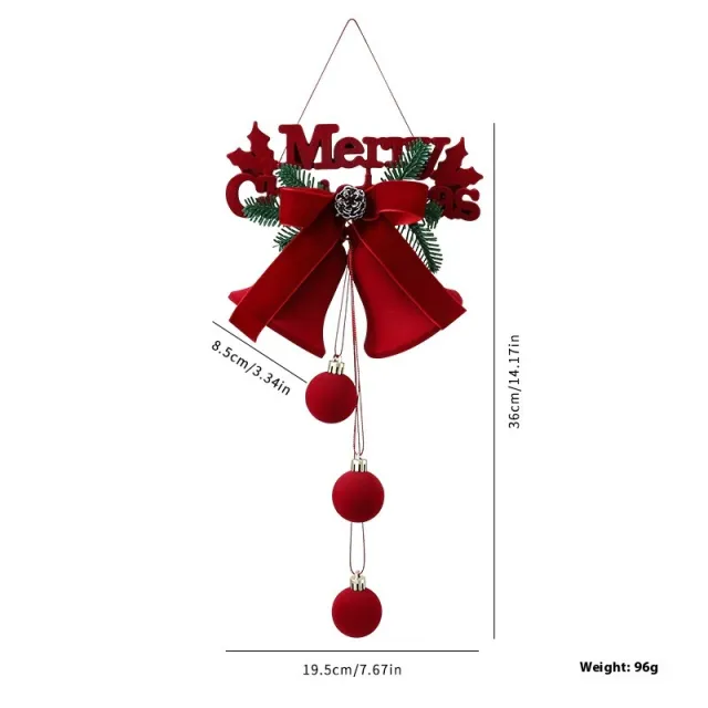 Exquisite Christmas Shop Windows Tree Hanging Decorations Ornaments Festival Party Atmosphere Decoration Props Christmas Bells Letter Card Double... Letter Card Double Bell - Shop at LoveMi