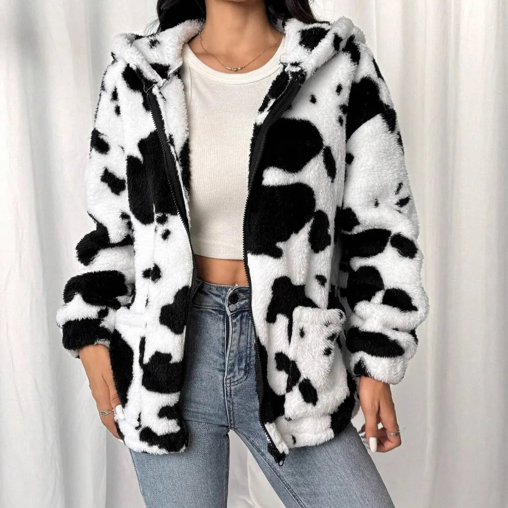 Cardigan Pocket Casual Women's Fall Winter Fashion Coat - Black