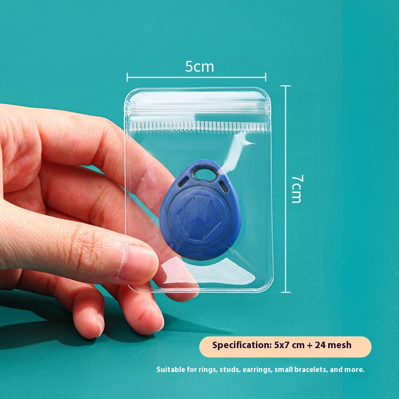 Jewelry Ornament Anti-oxidation Packaging Transparent Sealed Bag Thickened