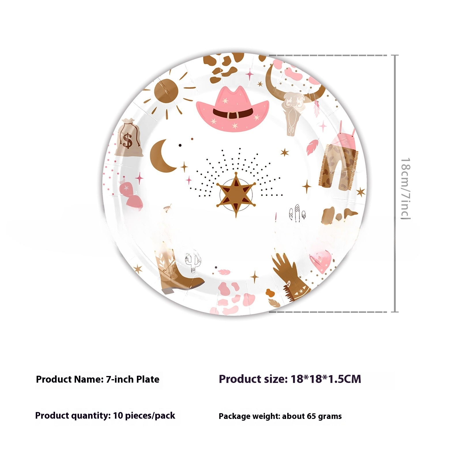 Party Tableware Western Denim Queuing Paper Pallet Tissue Decorations