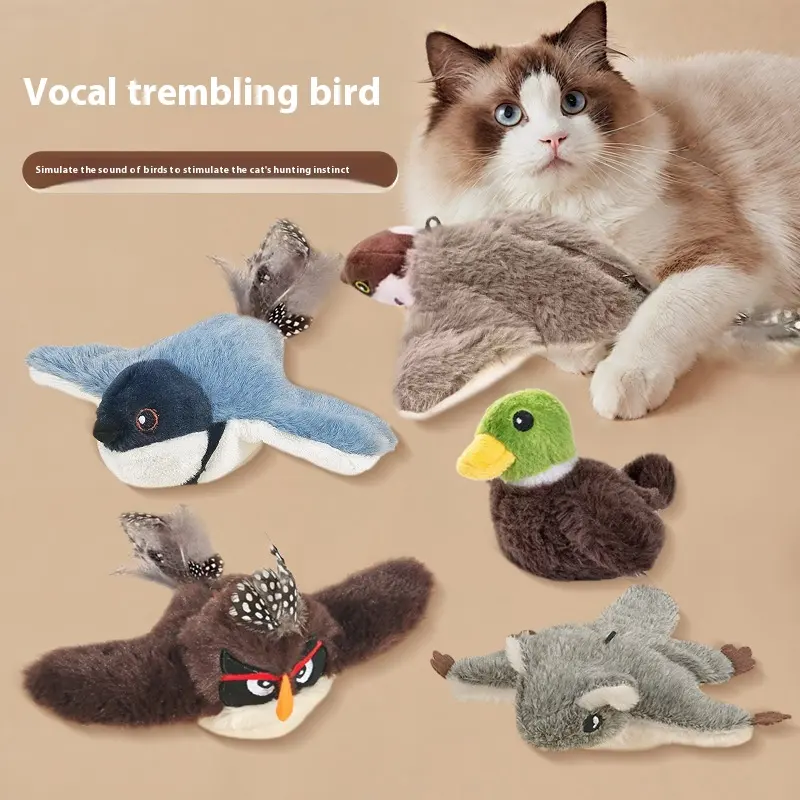Hot Cat Shaking Bird Simulation Toy Self-Hi