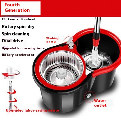 Household Mopping Bucket Automatic Lazy Mop Gift - Image 5