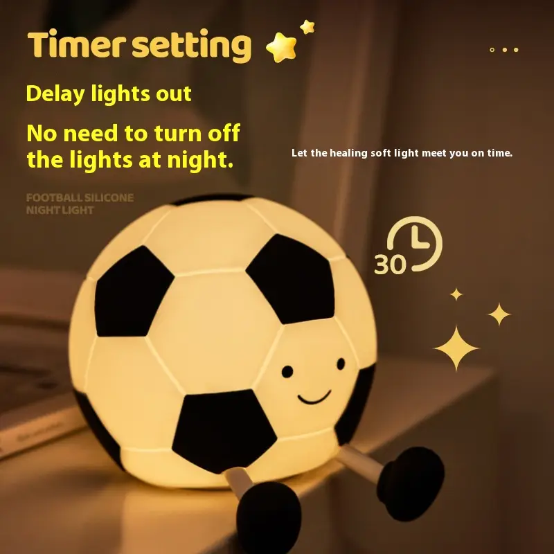 Football Small Night Lamp Bedroom Bedside Sleep At Night