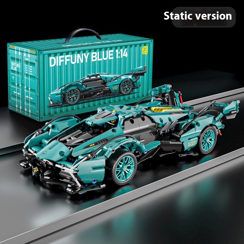 RC Racing Car Building Blocks Model Set Kids DIY Assembly Remote Control Toy - Picture 18 of 18