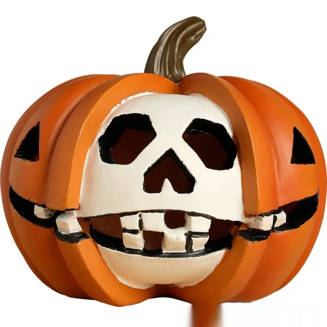 Resin Crafts Pumpkin Skull Grimace Ornaments Skull Face - Shop at LoveMi