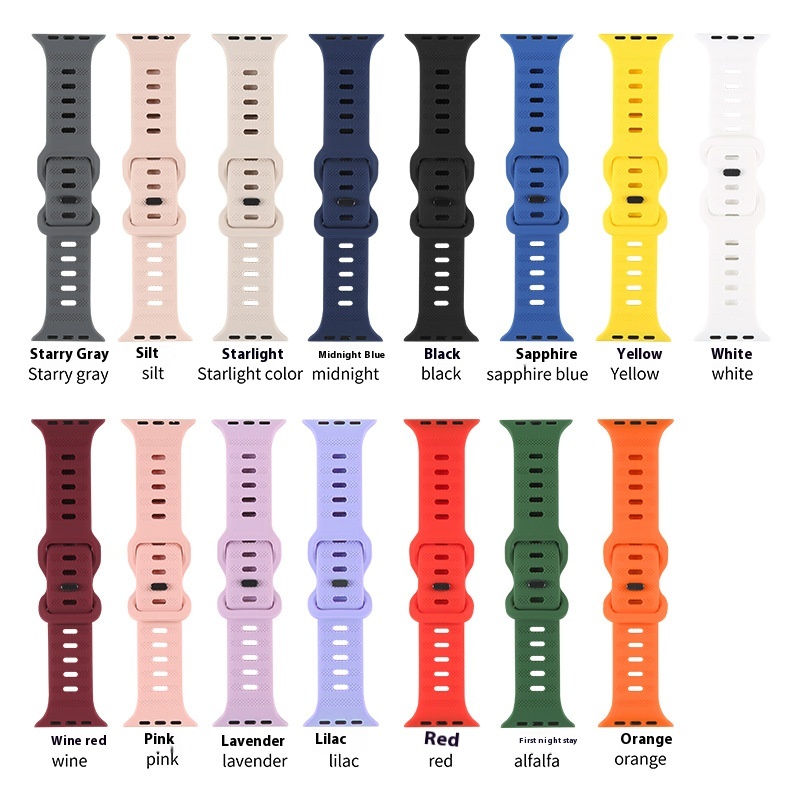 Couple Solid Color Sports Watch Monochrome Silicone Strap