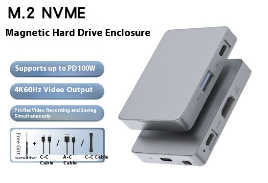 M2 Magnetic Mobile Phone Hard Disk Box - Image 3