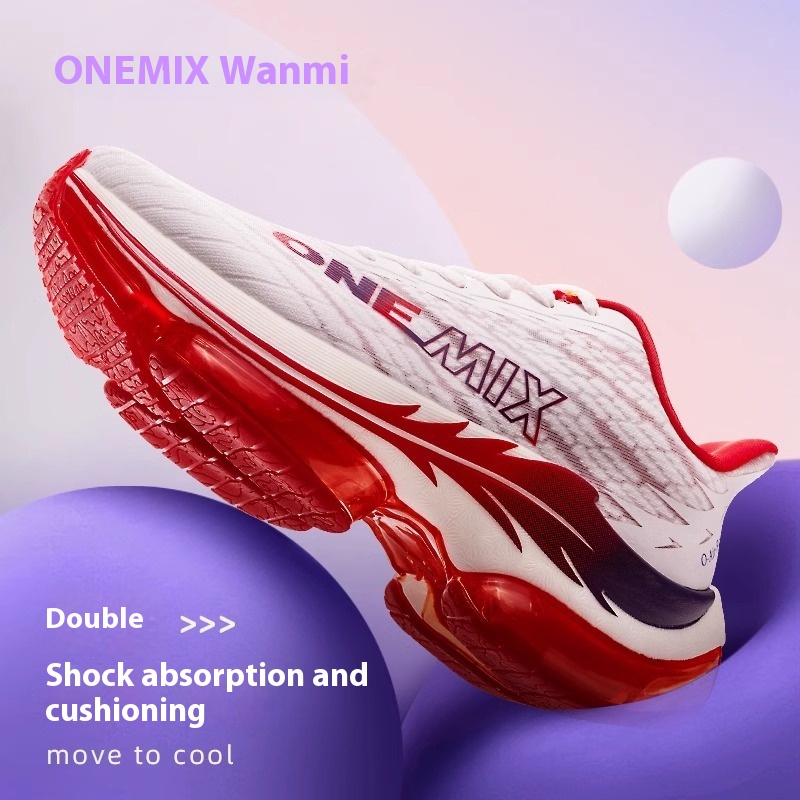 Men's And Women's Full Palm Shock-absorbing Lightweight Bouncy Running Sports Casual Shoes