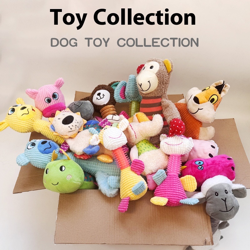 Dog Plush Bite-resistant Vocalization Molar Relief Toy