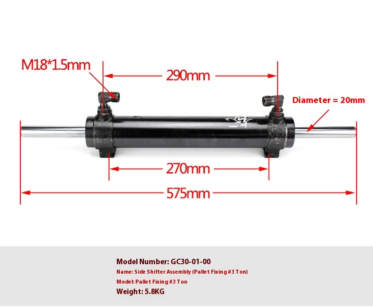 Forklift Horizontal Steering Oil Seal Tilt Lateral Displacement Cylinder