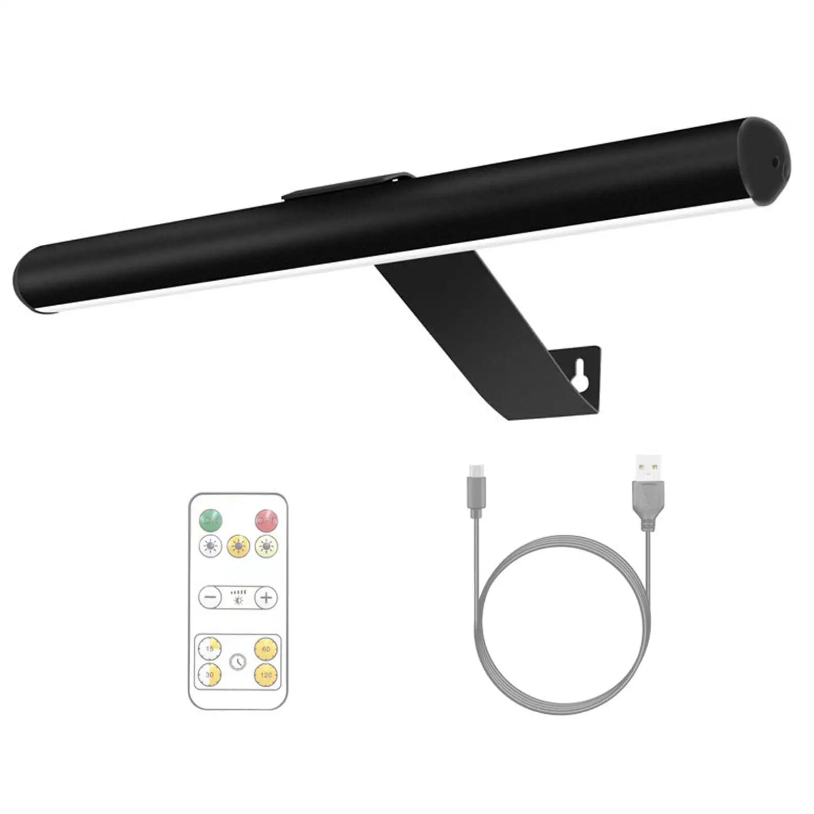 Magnetic Suction Bathroom Mirror Front Remote Control Dimmable Three-color Temperature Wall Painting Lamp Without Strobe