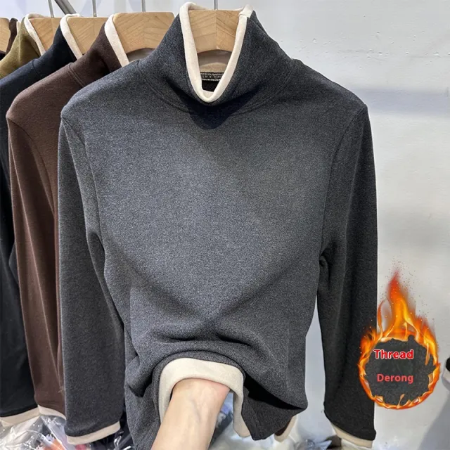 Commuter's All matching Slimming Outside Wear Bottoming Top Gray - Shop at LoveMi