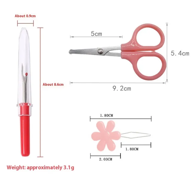 Flower Embroidery Material Package Decoration Ornaments Scissors Lead Seam Ripper - Shop at LoveMi