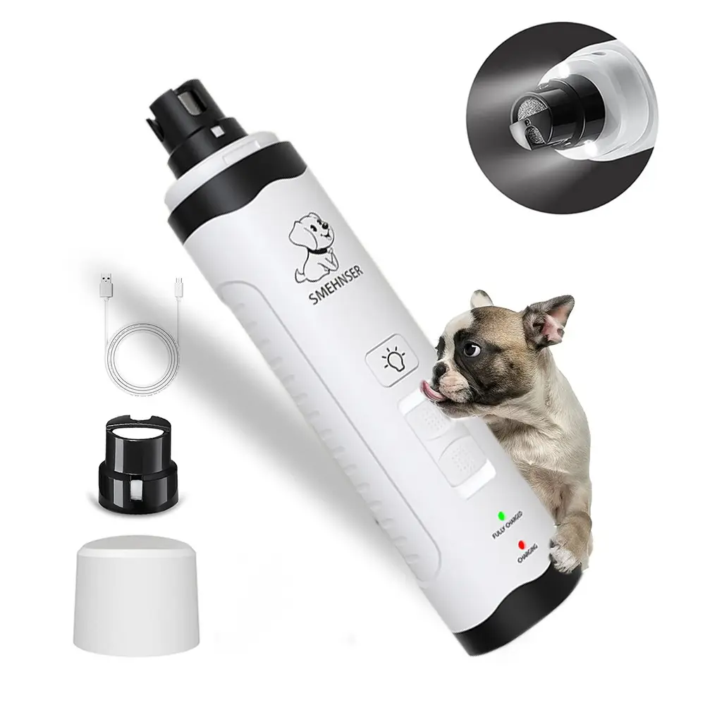 Pet Automatic Nail Piercing Device 3-speed LED Electric