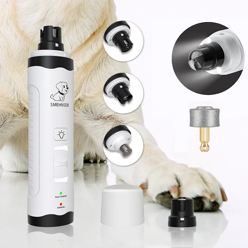 Pet Automatic Nail Piercing Device 3-speed LED Electric