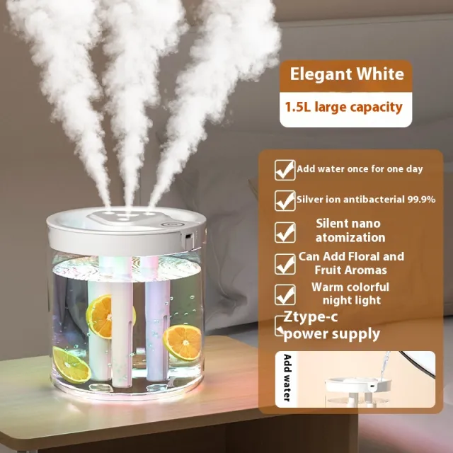 Humidifier Household Mute Heavy Fog Bedroom White - Shop at LoveMi