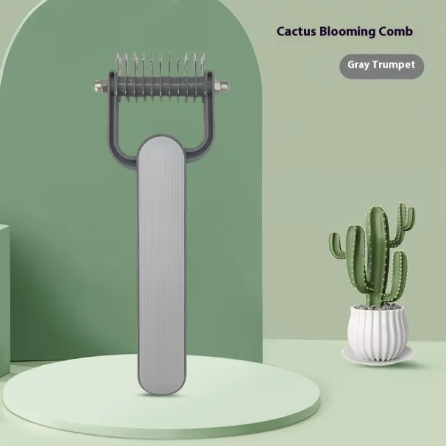 Fashion Creative Pet Hair Unknotting Comb Grey - Shop at LoveMi