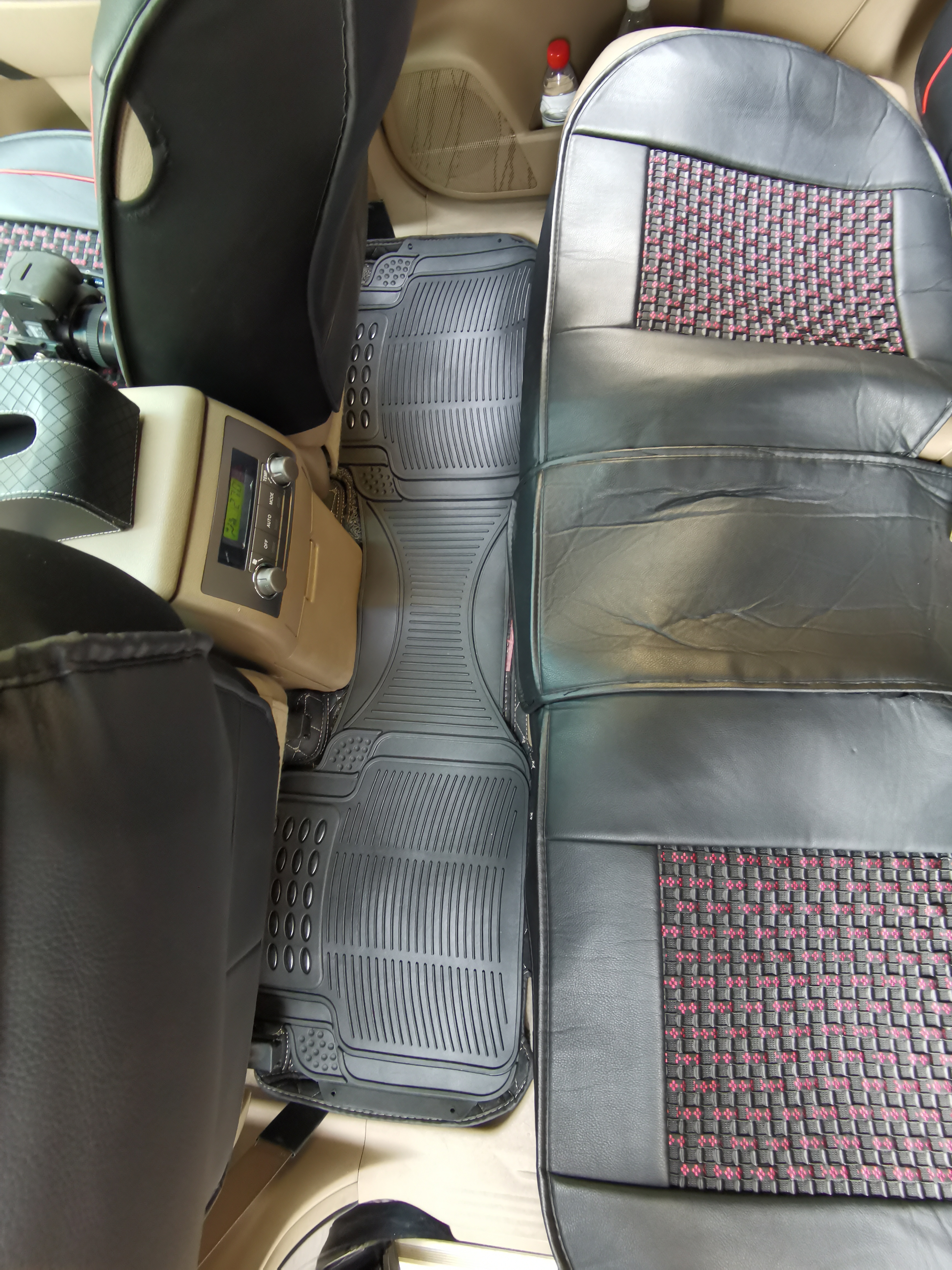 Set Of 3Pcs Automotive Floor Mats Set Front Rear PVC Rubber Floor Mats Heavy Duty Drive Vehicle Car Mats With Trimmable Design Fit Most Cars SUVs Trucks