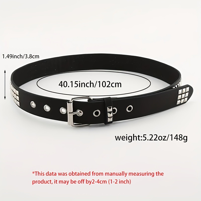 Schwarzer Gürtel mit Metallschnalle Ansicht 1