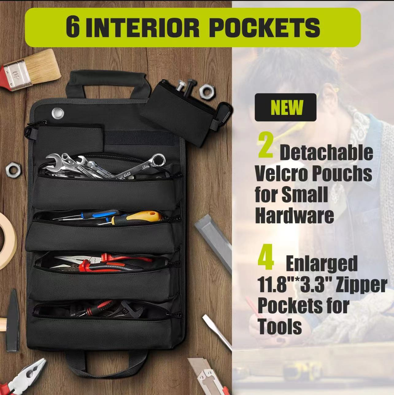 Portable Roll-type Vehicle-mounted Hardware Kit