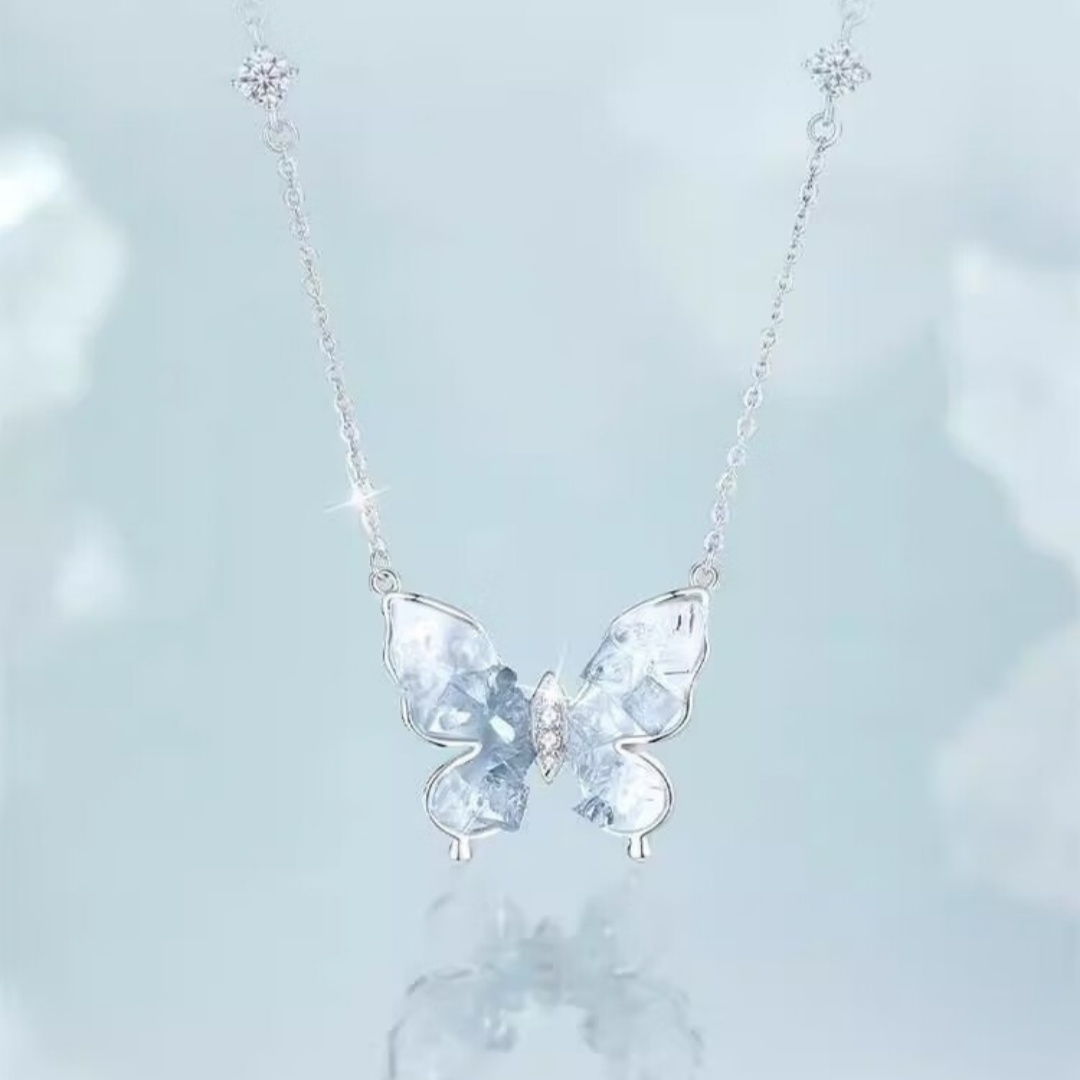 Bingyu Butterfly Light Luxury Advanced Niche Clavicle Chain