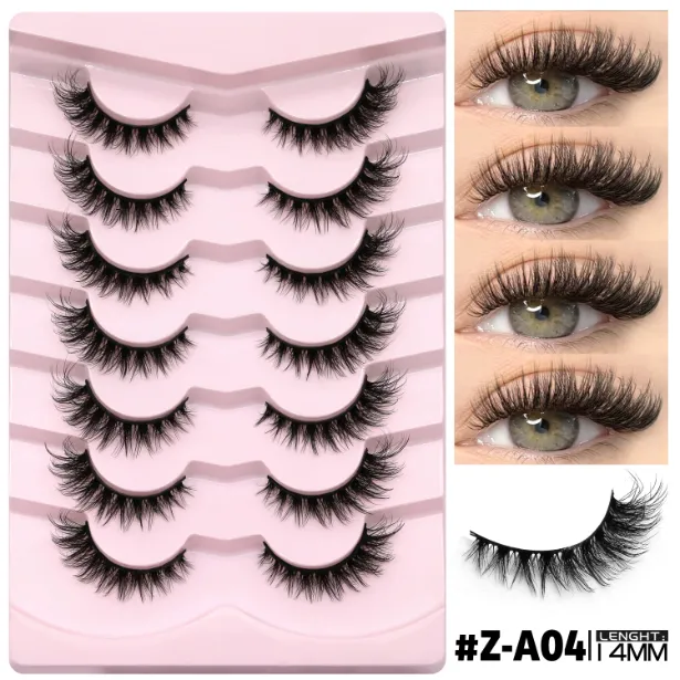 Natural False Eyelashes Without Eyeliner A04 - Shop at LoveMi