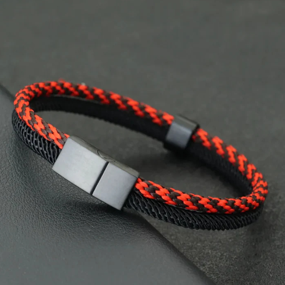 Men's Bracelet Black Stainless Steel