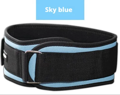 Cross border Fitness Belt Weight Lifting Protection Sports Adjustment Sky Blue - Shop at LoveMi