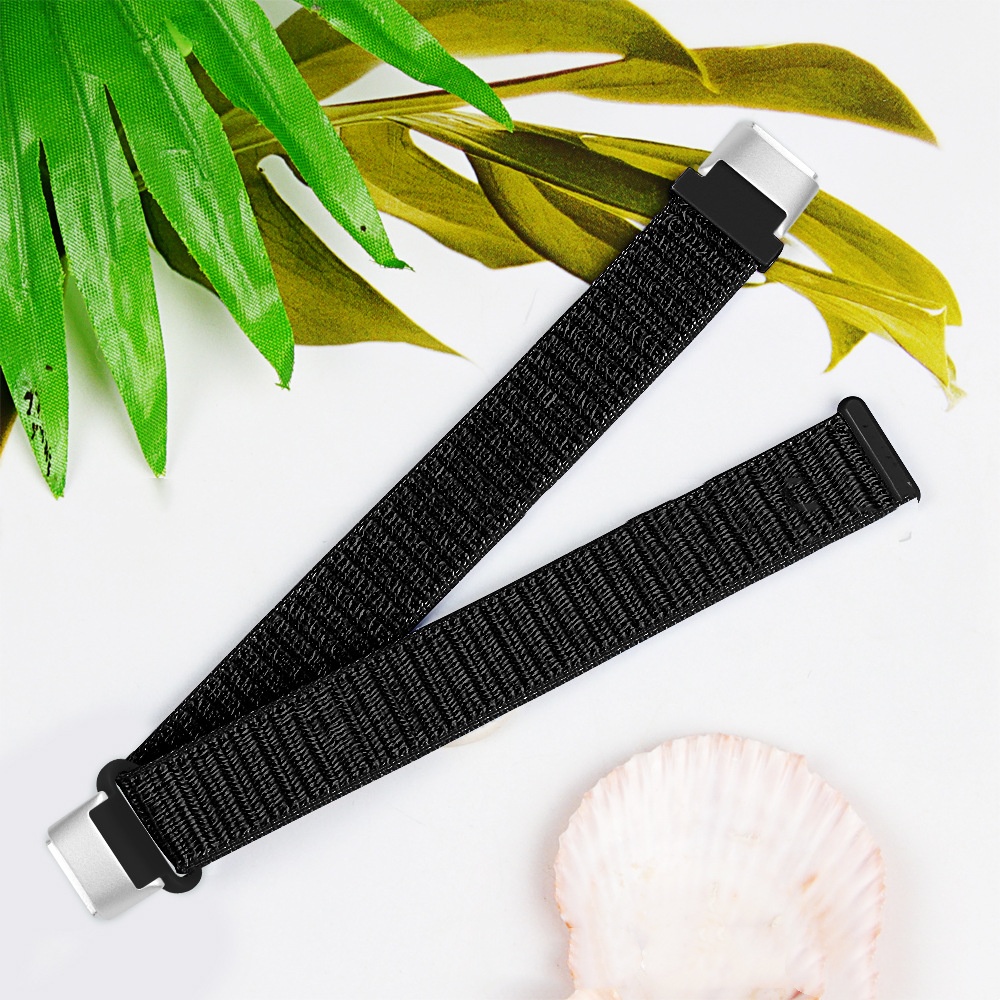 Smart Watch Nylon Loop Woven Strap Black - Shop at LoveMi