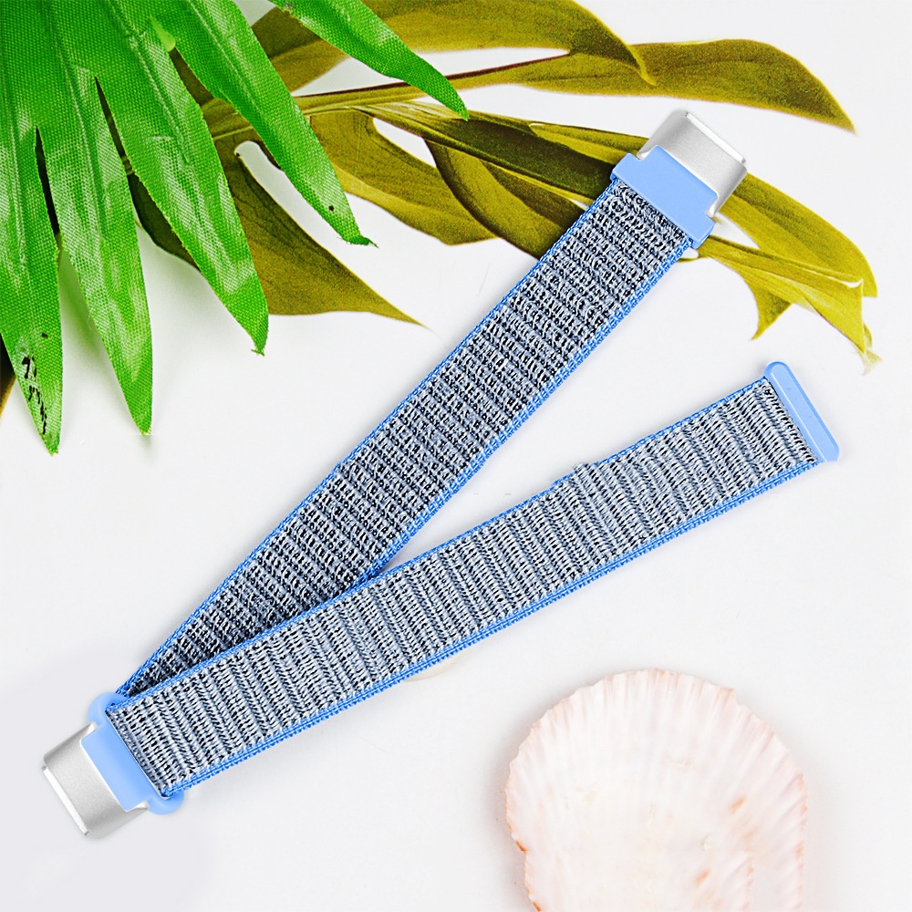 Smart Watch Nylon Loop Woven Strap Lake Blue - Shop at LoveMi