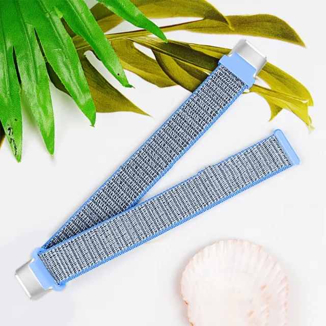 Smart Watch Nylon Loop Woven Strap Lake Blue - Shop at LoveMi