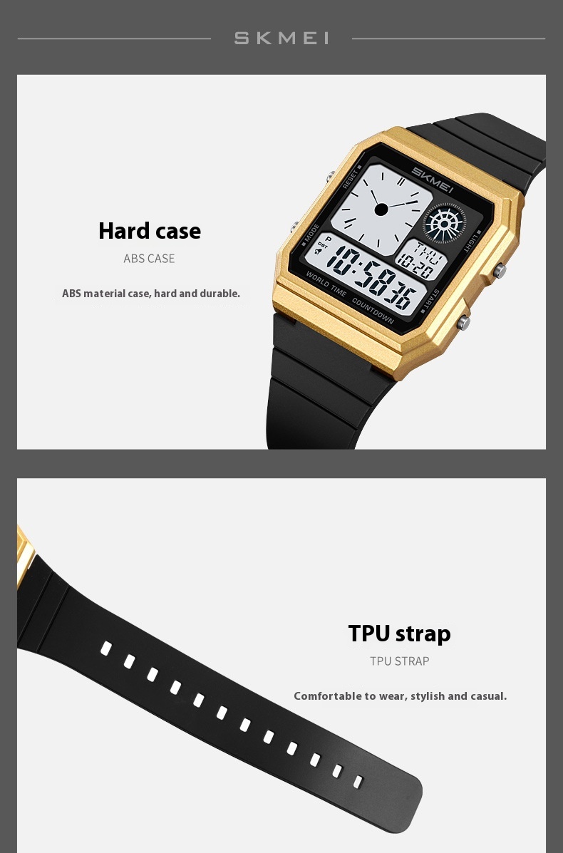 Skmei 2347 Waterproof Multifunctional Digital Sports Watch For Men