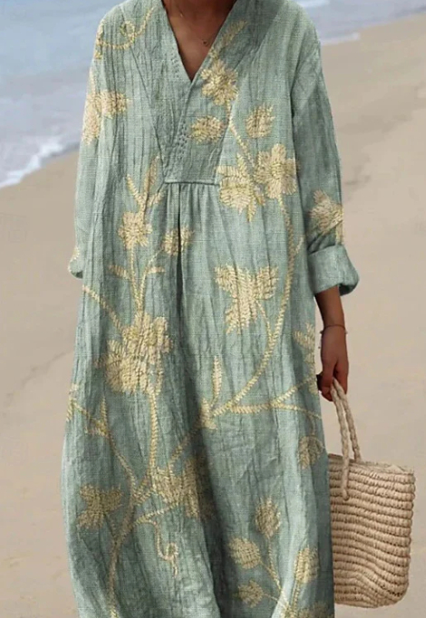 Casual Floral 3D Printed Sleeve Shirt Dress Picture Style - Shop at LoveMi