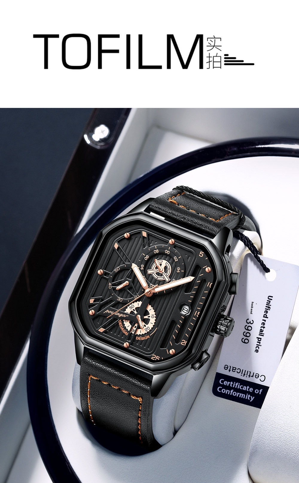 Multifunctional Quartz watch for Men